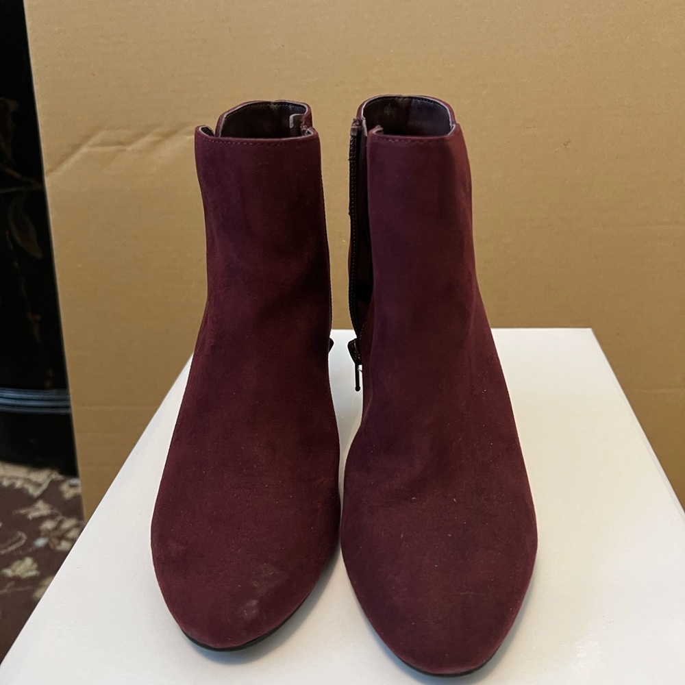 Alfani Rich Burgundy Ankle Booties